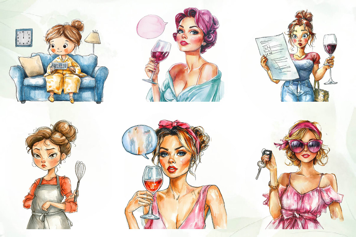 Sarcastic Housewife Sublimation Clip, an Illustration by CreationArt (Photo 4 of 5)