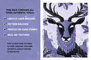 Linocut Lovers Companion - Procreate, a Brush Add-On by The Artifex Forge (Thumbnail 2 of 11)