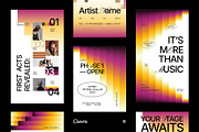 Music Festival Instagram Pack, a Social Media Template by fakhroo (Thumbnail 1 of 5)