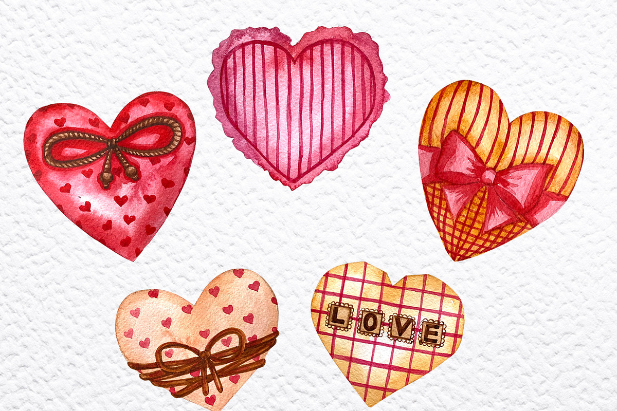 Valentines hearts love png clipart, a Background Graphic by Fresh art by Larysa (Photo 3 of 4)