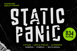 Static Panic – Chaotic Display Font