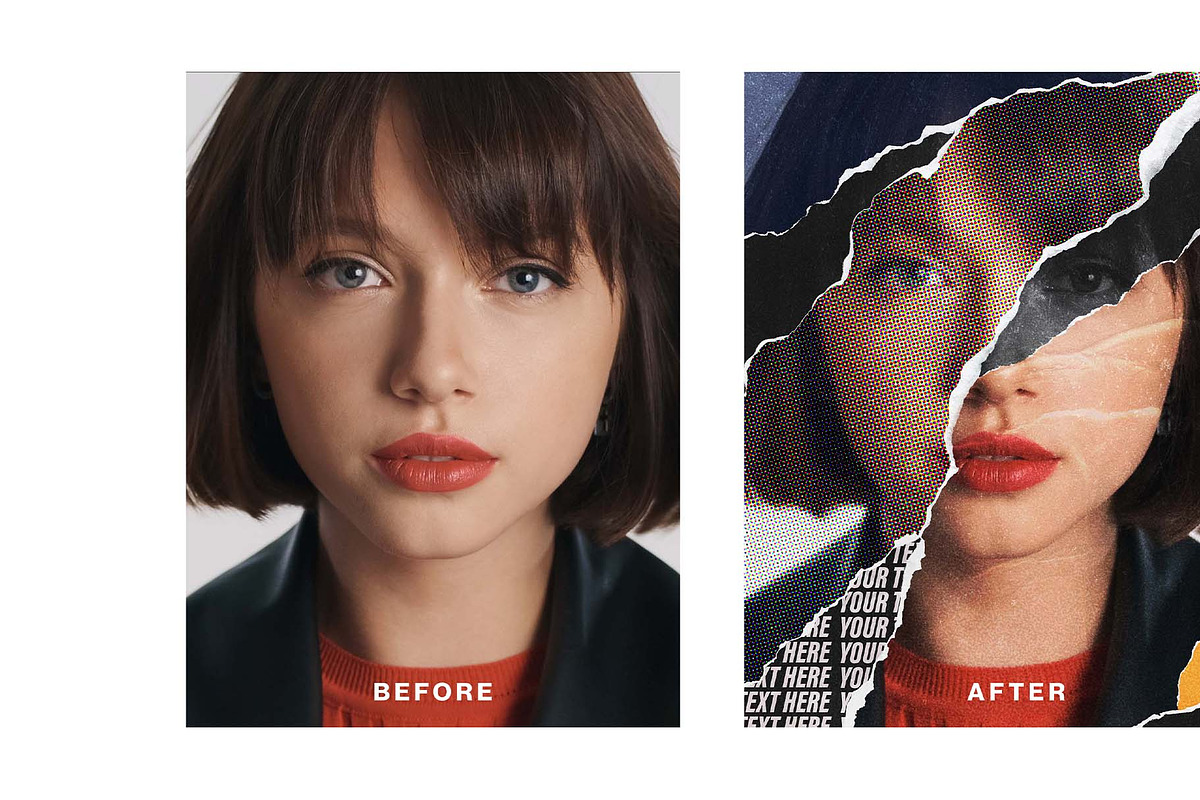 Torn Paper Photo Effect Template, a Layer Style Add-On by DesignerCandies (Photo 5 of 6)