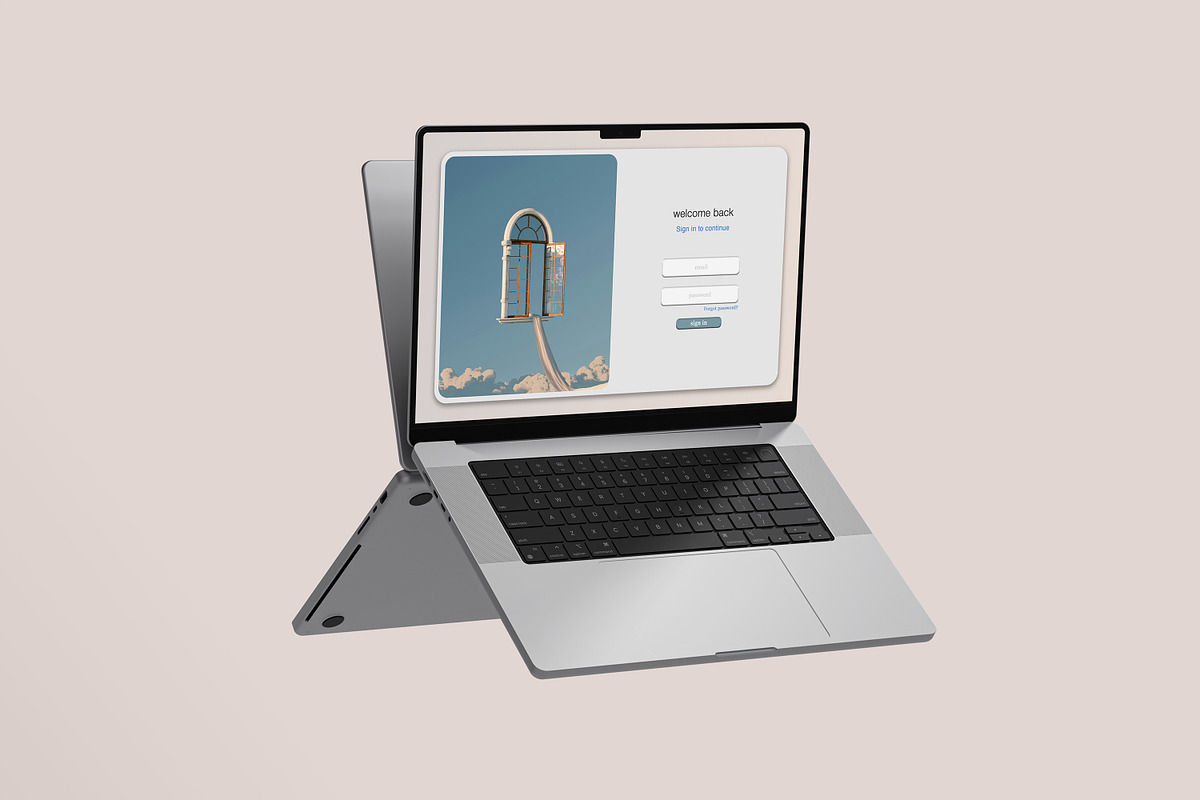 Macbook Mockup Set | 25 PSD files, a Mac Mockup by rahmatmoscae (Photo 5 of 26)