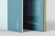 US Letter Spiral Notebook Mockup, a Books & Magazine Mockup by Illusiongraphic (Thumbnail 24 of 32)
