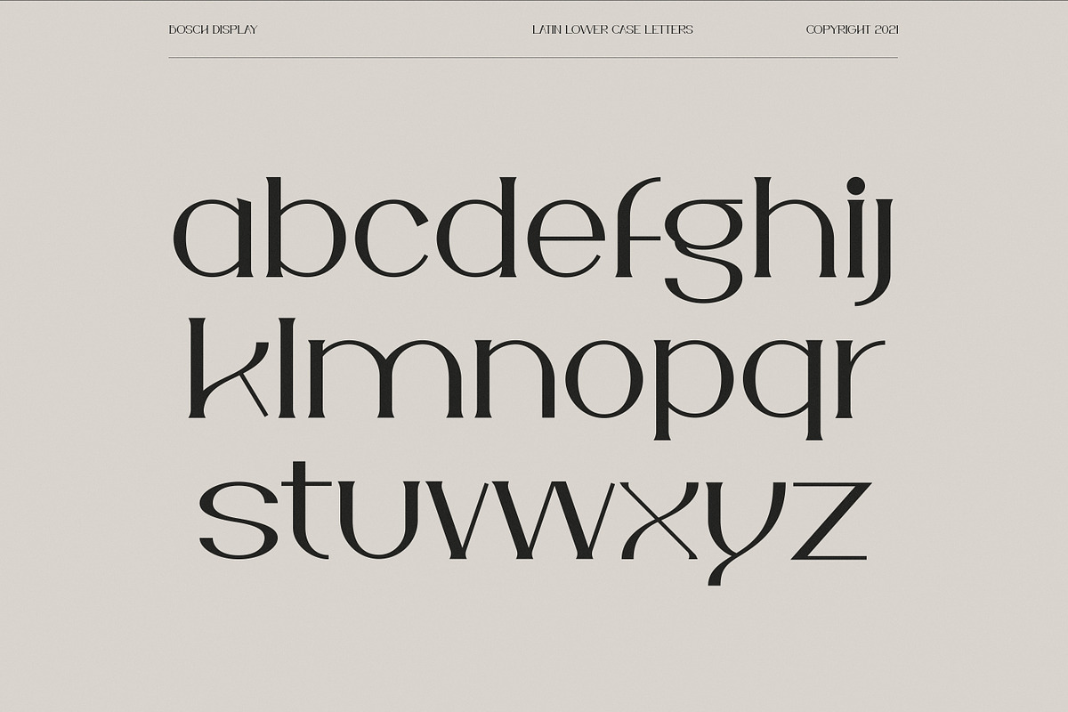 Bosch Display Font, a Serif Font by iframe fonts (Photo 6 of 14)