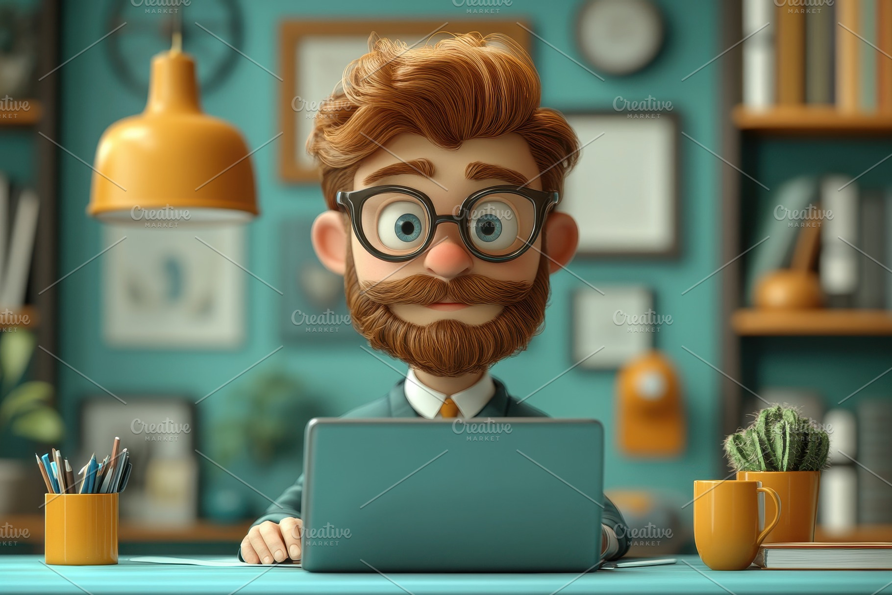 Creative professional working on a l, a Photo by Tanuart