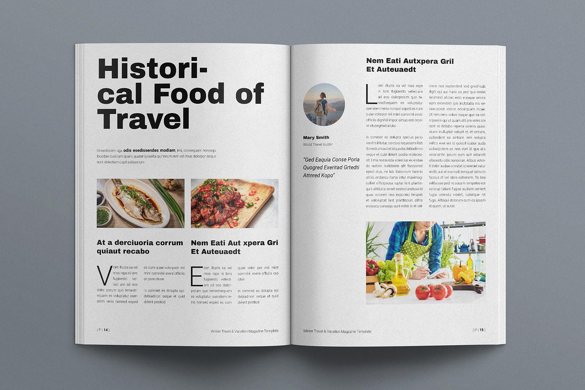 Winter Travel & Vacation Magazine, a Magazine Template by E-Type (Photo 6 of 7)