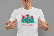 Merry and Bright Christmas Tree PNG, an Illustration by Daily.Designs (Thumbnail 2 of 5)