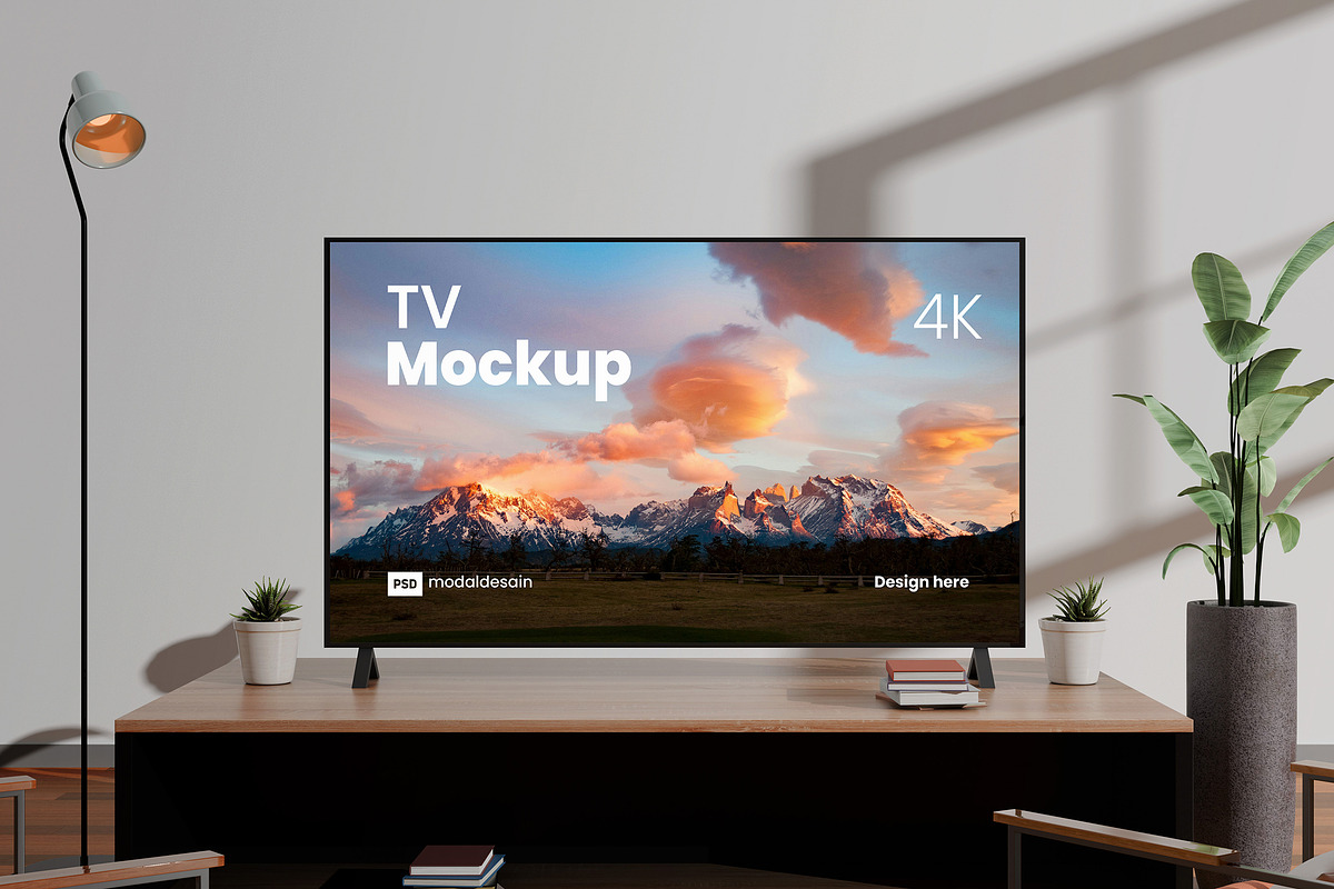 Smart Tv Screen Mockup, a Wearable Device Mockup by Modaldesain