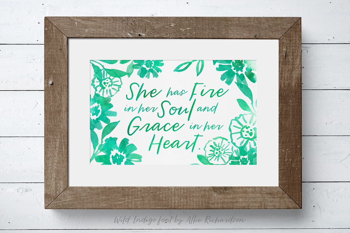 Wild Indigo Script Font preview 5