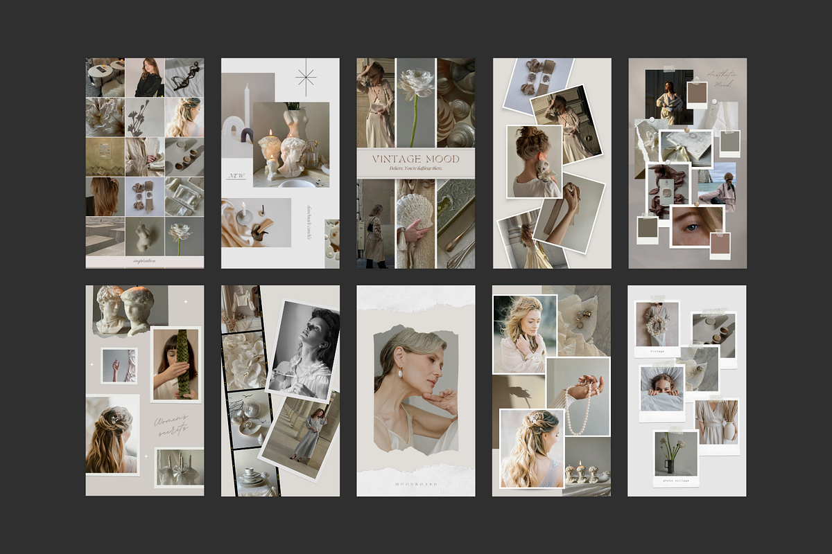 Canva Vintage Photo Collage Stories preview 6