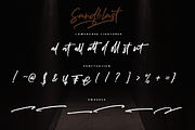 Sandblast Extreme Texture Brush Font, a Blackletter Font by Haksen (Thumbnail 9 of 9)