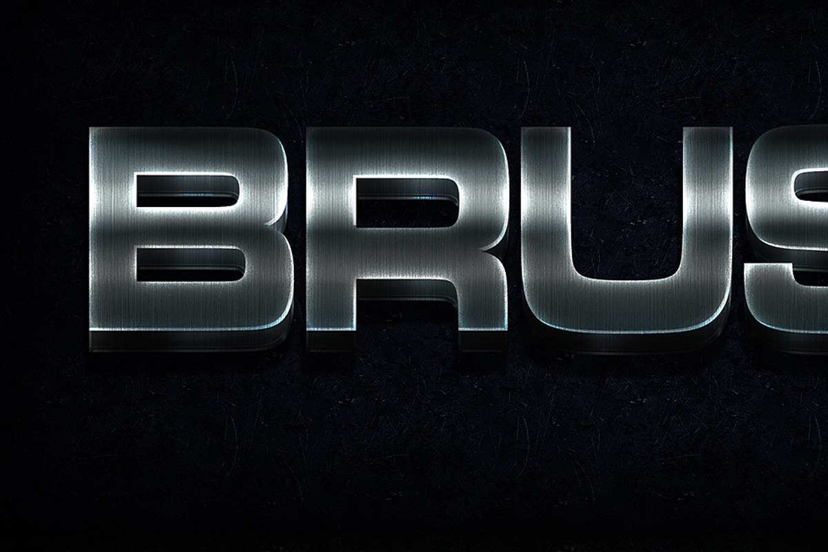 3D Metal Photoshop Text Styles, a Layer Style Add-On by Creativenauts (Photo 4 of 5)