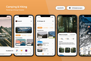 TrailSide - Camping & Hiking Mobile, an App Template by trabaskriya