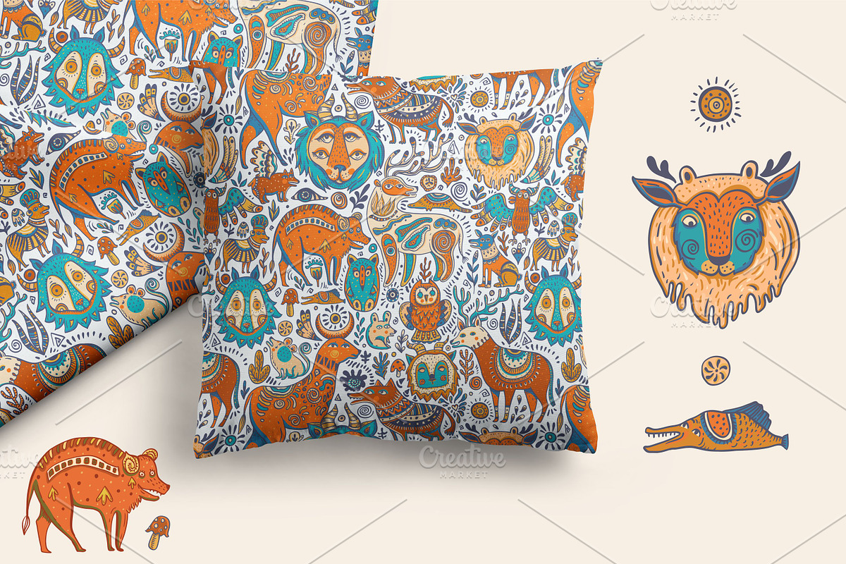 Funny Forest Animals, a Pattern Graphic by Depiano (Photo 5 of 5)