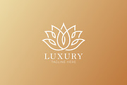 Logo Luxury Lotus Flower Linear Gold, a Branding & Logo Template by Signatoro (Thumbnail 3 of 3)