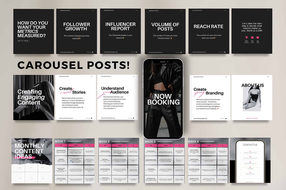 Luxury Social Media Templates CANVA, a Social Media Template by Design Driven Media (Photo 6 of 9)