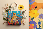 Bear in the Flower Thicket, an Animal Illustration by yahu88studio (Thumbnail 4 of 6)