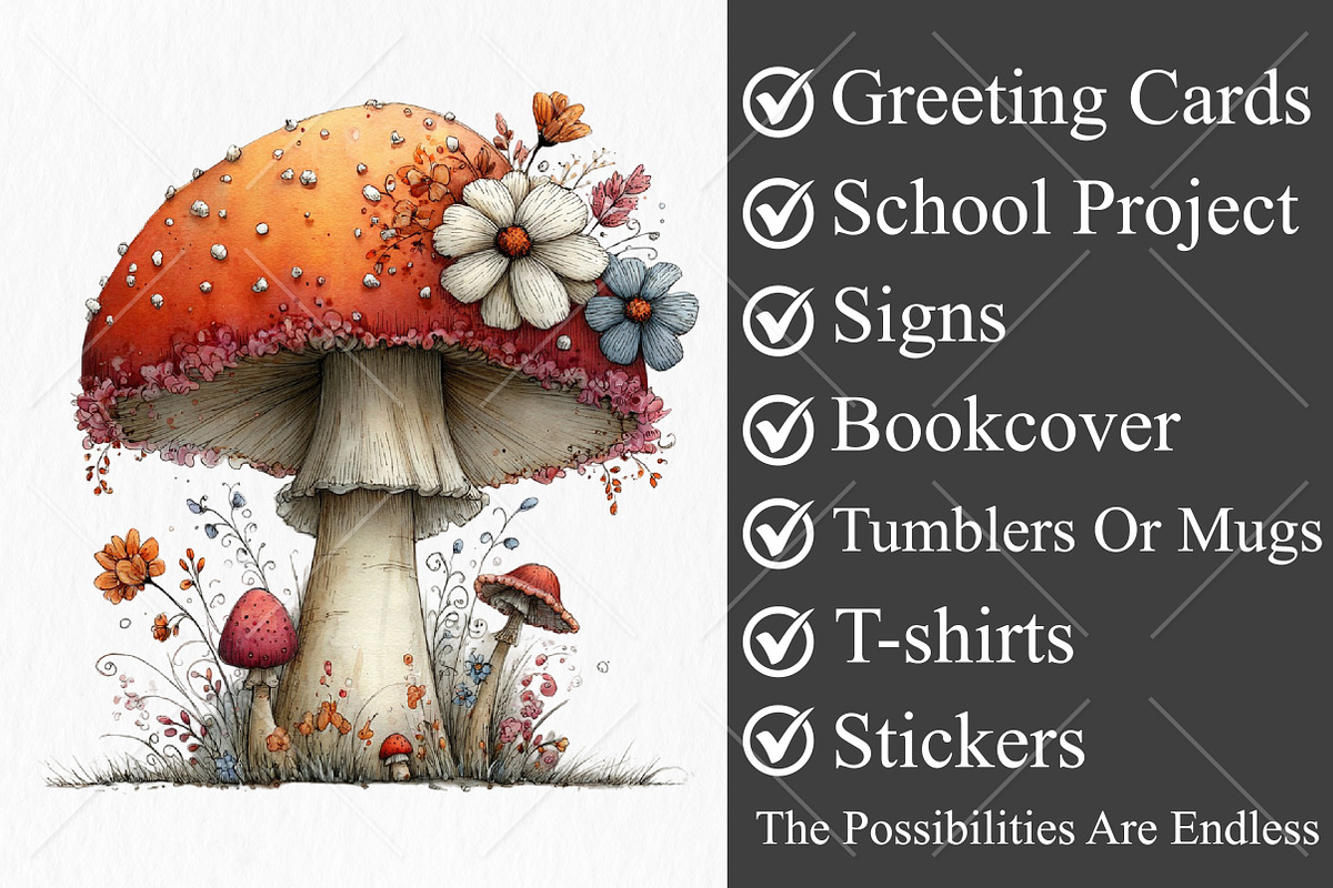 Whimsical Autumn Clipart Bundle, a Seasonal Illustration by Canvas Craft (Photo 3 of 10)
