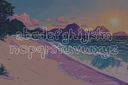 Outline Echoes - Outline Typeface, a Handwritten Font by HipFonts (Thumbnail 7 of 8)