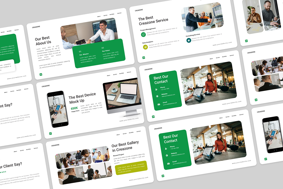 Creative Business Google Slide, a Presentation Template by Annora Studio (Photo 4 of 5)