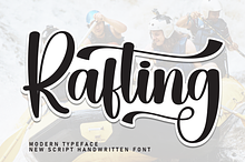 Rafting | Script Font
