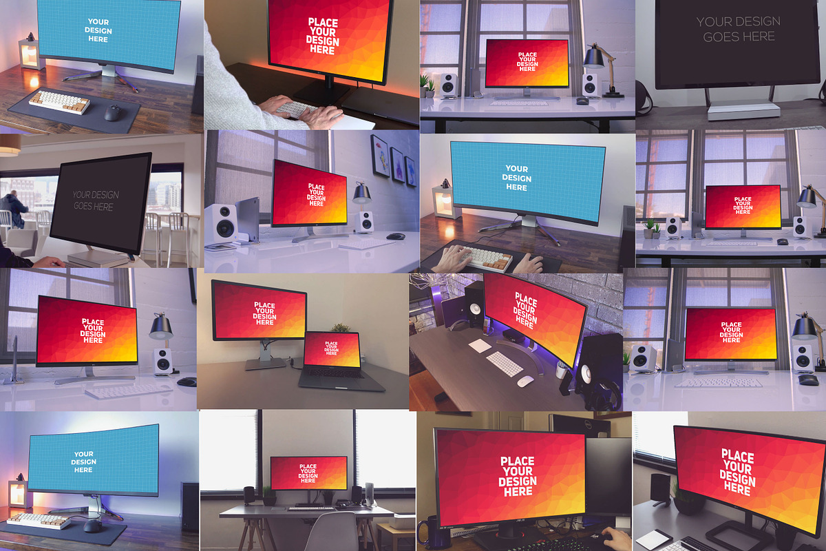 100 PSD Monitor Mockup, a Mockup by Laura (Photo 6 of 13)