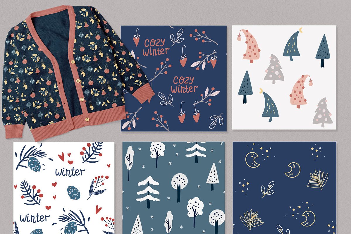 Cozy Christmas Cards & Patterns, an Object Graphic by PawLoveArt (Photo 10 of 14)