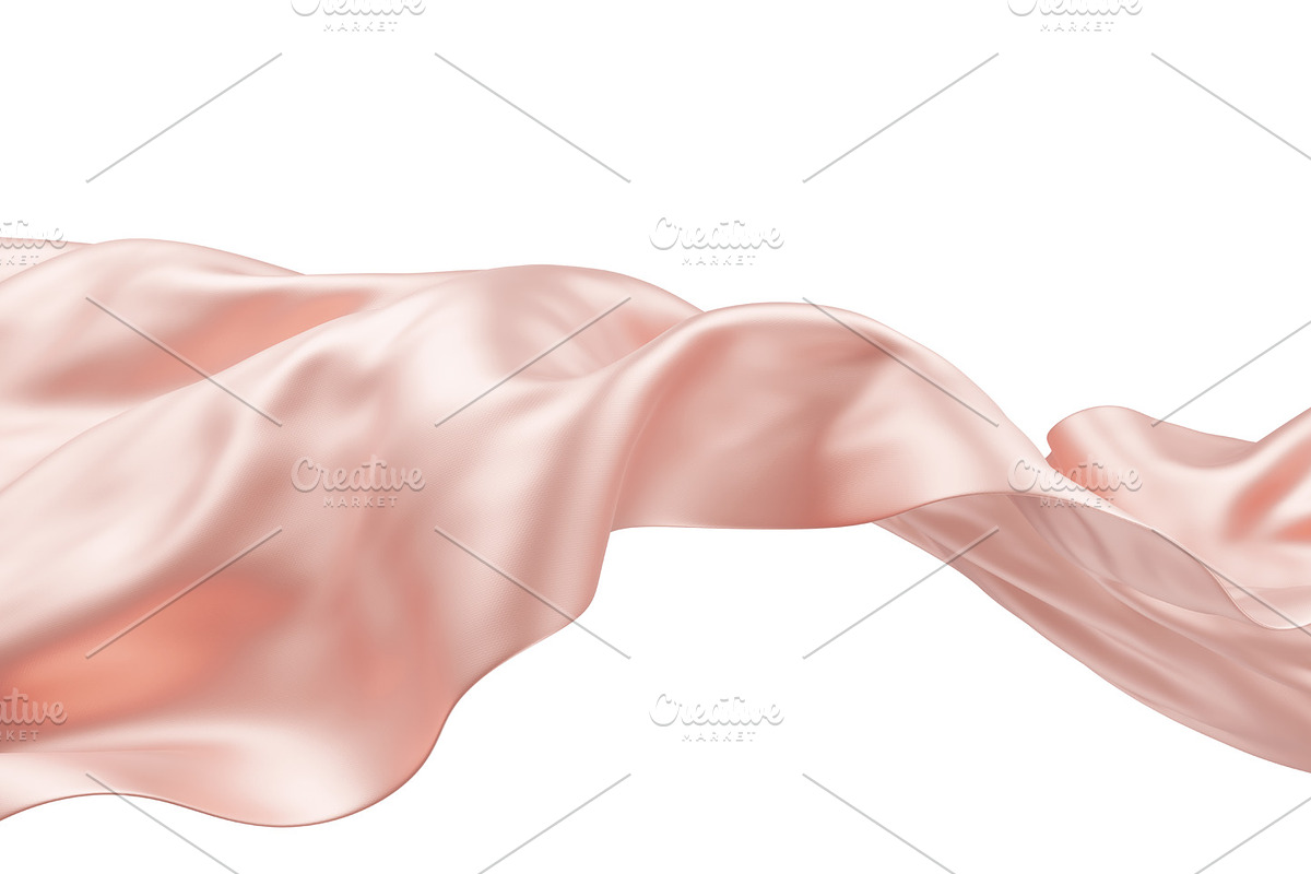 Luxury orange beige fabric, an Object Illustration by ArtBackground