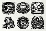 Wine Cellar Winery Line Art Graphics, a Decorative Illustration by DENIDigitalArtSudio (Thumbnail 3 of 7)