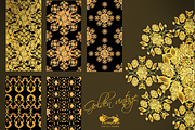Golden vintage seamless pattern, a Pattern Graphic by Theraphosath (Thumbnail 1 of 4)