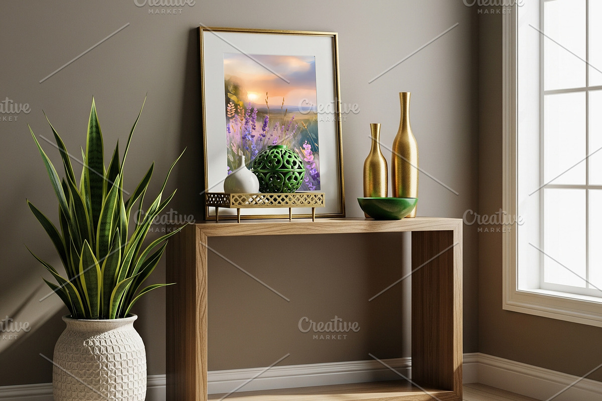 Lavender Field Watercolor Art, a Background Graphic by Floraphoria (Photo 9 of 13)