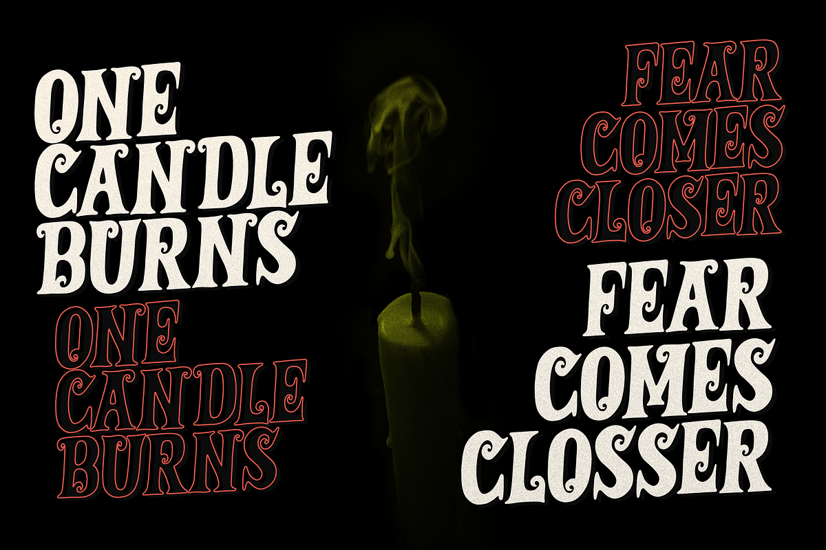 Coward Usurper Horror Halloween Font, a Font by Denustudios (Photo 2 of 12)