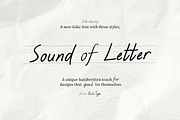 Sound of Letter - Handwritten Fonts, a Handwritten Font by Bale Type (Thumbnail 1 of 9)