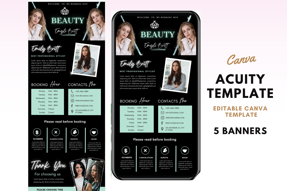 Acuity Scheduling Template, a Templates & Theme by TimCanvaTemplate (Photo 1 of 5)