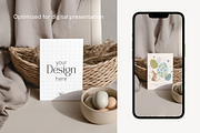 Neutral 5x7 Easter Card Mockup, a Product Mockup by Serenefeeling (Thumbnail 5 of 6)