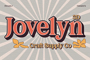 Jovelyn 3D, a Serif Font by Craft Supply Co. (Thumbnail 6 of 9)