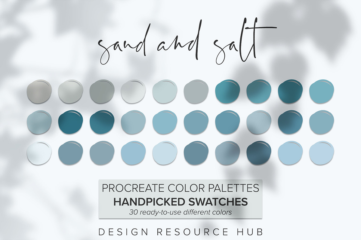 Sand and Salt Procreate Palette, a Palette Add-On by Design Resource Hub (Photo 1 of 3)