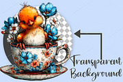 Spring Cute Baby Birds Clipart PNG, an Illustration by Canvas Craft (Thumbnail 2 of 7)