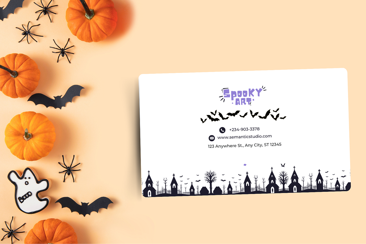 Halloween Business Card Template, a Branding & Logo Template by Semantic Studio (Photo 3 of 4)