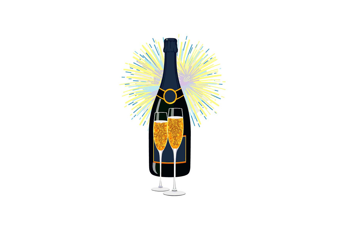 Sparkling Champagne Art Pack, an Object Graphic by Gfx_Store (Photo 13 of 16)