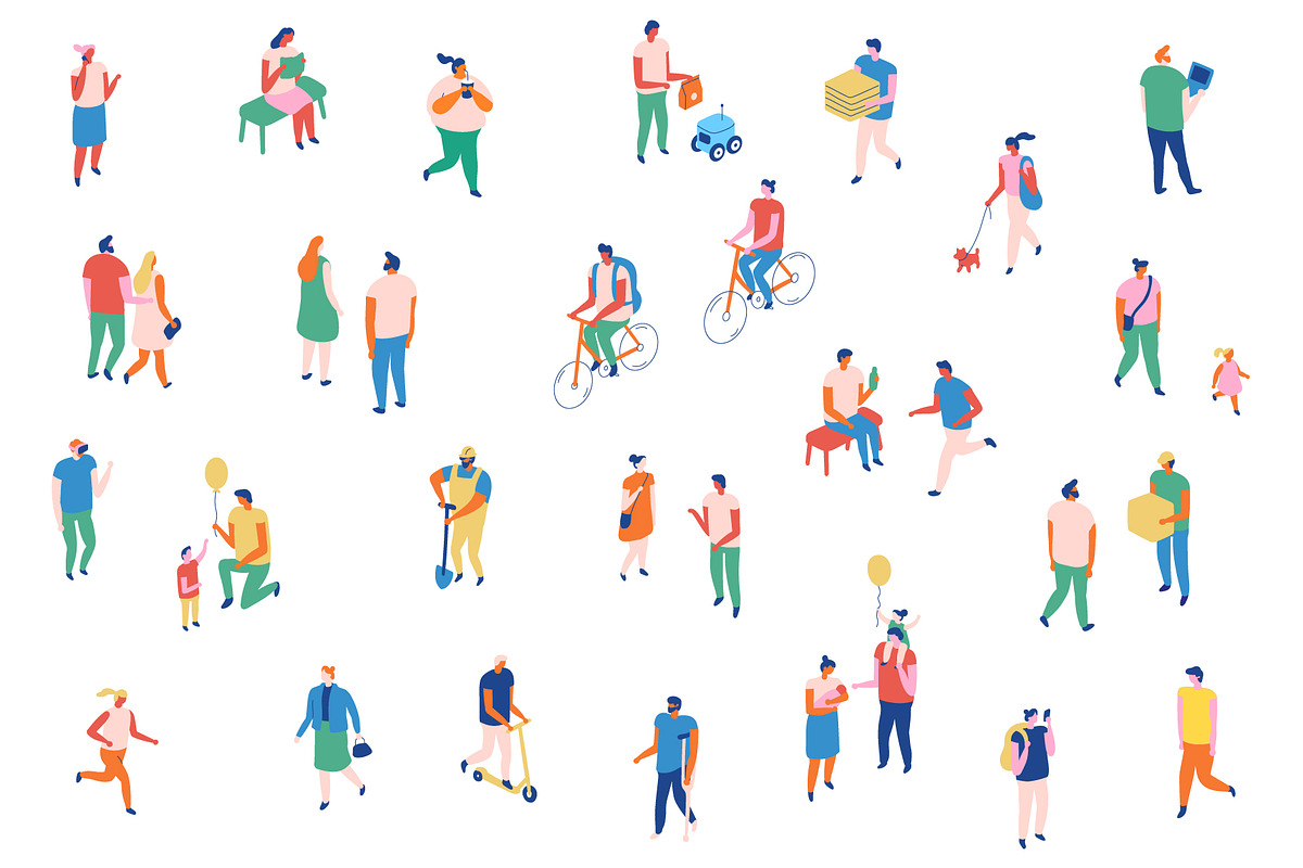 Flat vector people lifestyle bundle, a Person Illustration by Vector_Art (Photo 24 of 27)