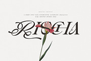 Rischa Unique Luxury Serif, a Serif Font by Cruzine (Thumbnail 2 of 9)