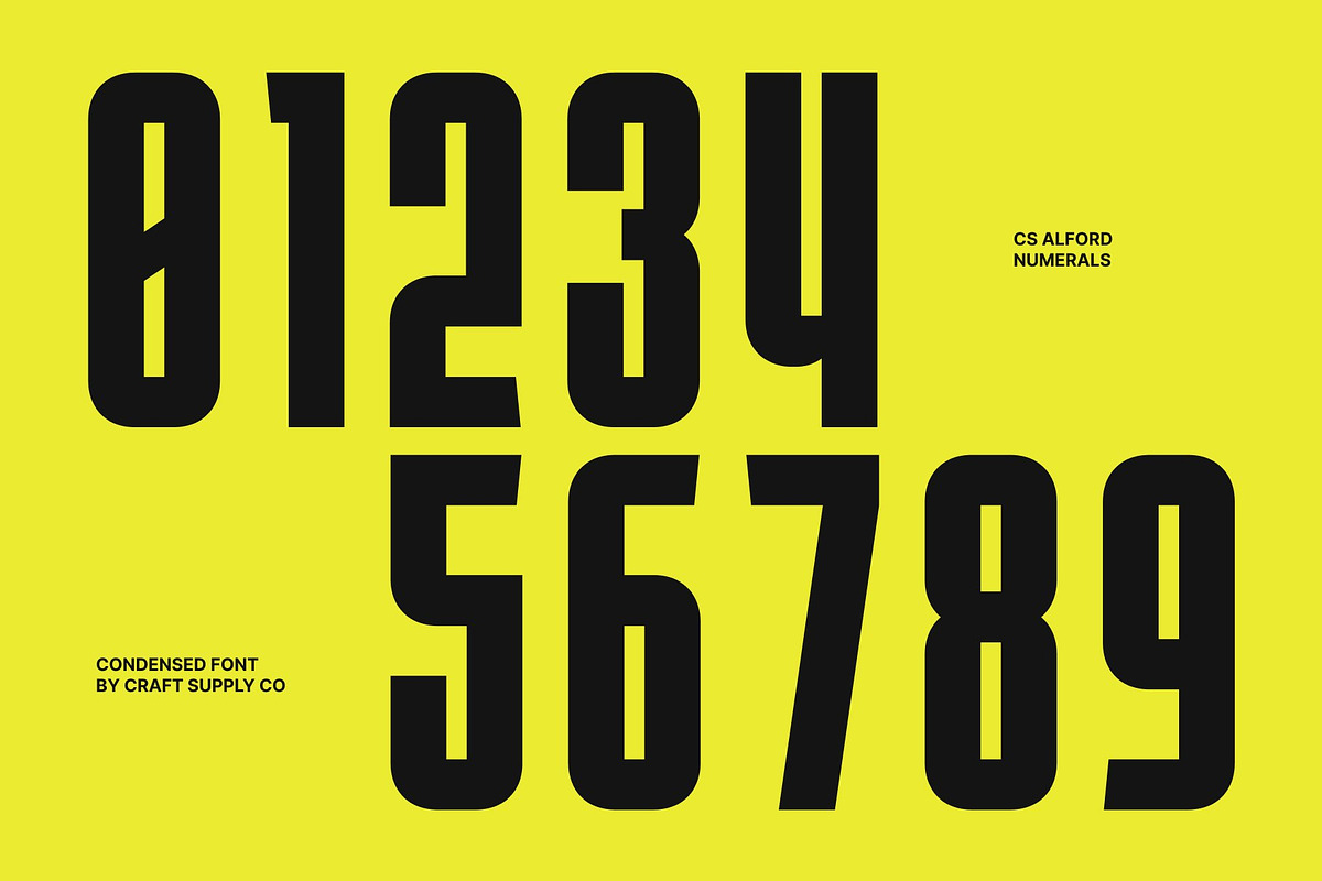 CS Alford – Condensed Font, a Sans Serif Font by Craft Supply Co. (Photo 6 of 8)
