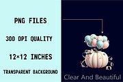 Pastel Pumpkin Sublimation Clipart B, an Illustration by SVGArt (Thumbnail 7 of 8)