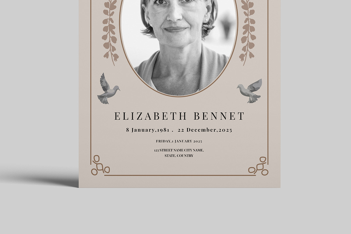 Funeral Programs Template, a Stationery Template by MightyDesign (Photo 5 of 8)