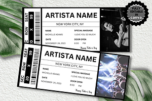 Editable Concert Ticket Template, an Invitation Template by YasdeyDesigns