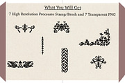 Ornate Procreate Brushes and Stamps, a Brushes & More by Studio Print Co. (Thumbnail 2 of 9)