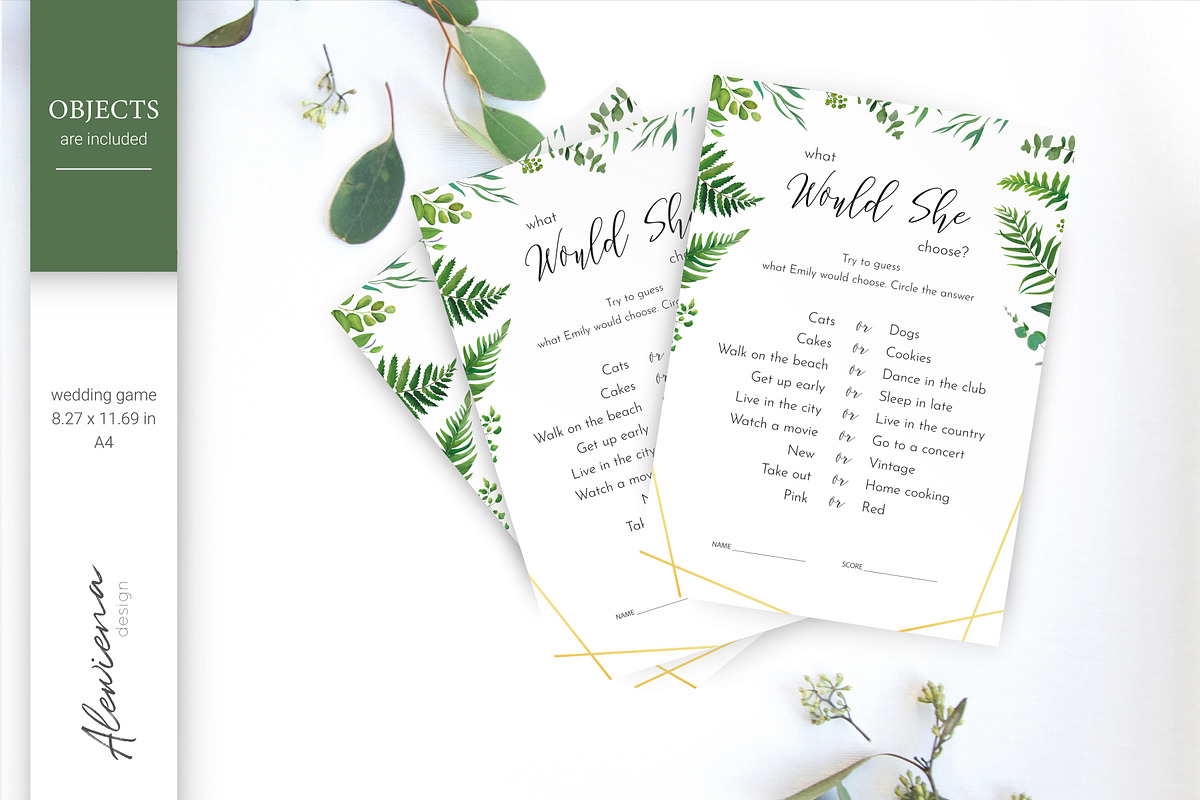 Luxury Green - wedding stationery, an Invitation Template by Alewiena (Photo 5 of 12)