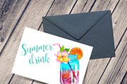 Summer drink clipart, a Food Illustration by Download Graphic Art (Thumbnail 5 of 5)
